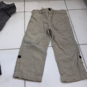 Comfy linen Baby Gap clam pants!  boys 3T